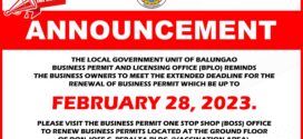 Business Permit Renewal Announcement 2023