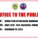 Notice to The Public Demolition of Balungao Boundary Arc